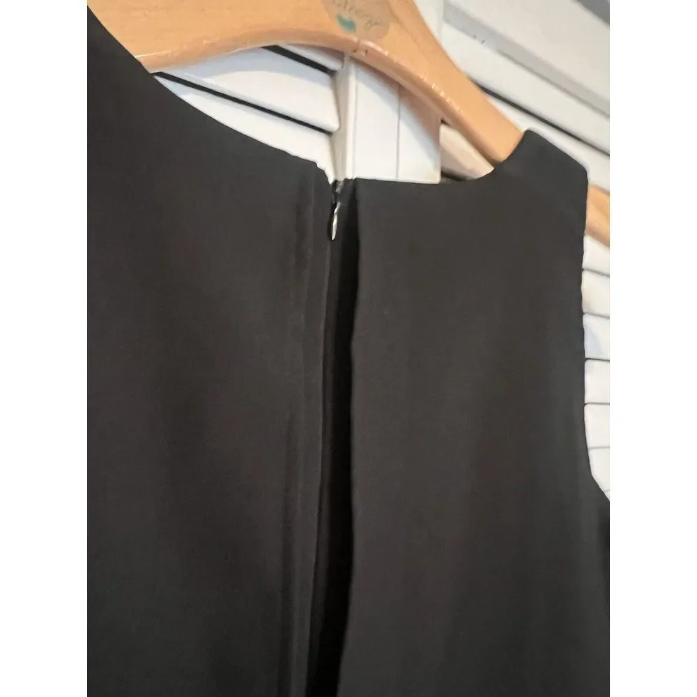 SLNY Women's Size 6 Dress NEW Fit‎ & Flare Sleeveless Overlay Pleated Pockets